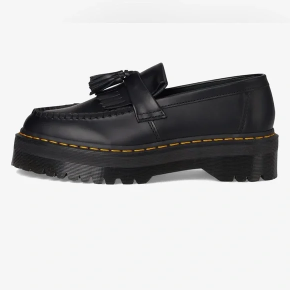 🖤🆕Dr. Martens Adrian Bex Smooth Leather Platform Tassel Loafers, Size 6🖤 - Picture 15 of 16
